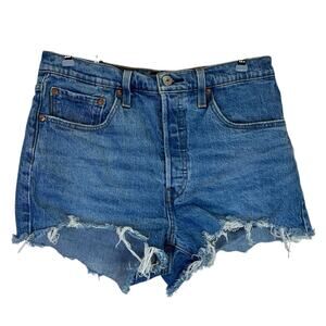 Levi's Premium 501 Original Fit High Rise shorts medium wash - 30